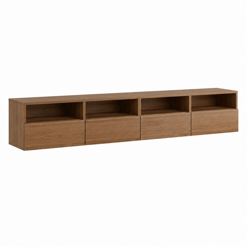 TV-Lowboard Walnuss Spanplatte Rechteckig 240 x 40 x 45 cm