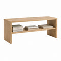 TV-Bank Eiche Dekor Spanplatte rechteckig mit Ablagefach 120 x 40 x 50 cm